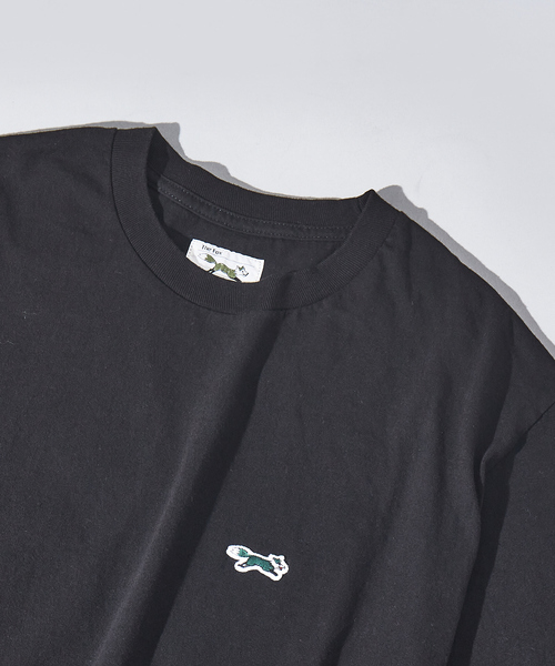 PENNEYS(ぺニーズ)の「【PENNEY'S】ペニーズ キツネ/ペニーズ フォックス/THE FOX ワンポイント ワッペン Tシャツ(Tシャツ/カットソー・メンズ・ホワイト/ベージュ/ダークグリーン/ネイビー/ブラック/ダークブラウン/パープル/グレー/ホワイト系その他/その他2/その他1・M/L)」の4枚目の写真