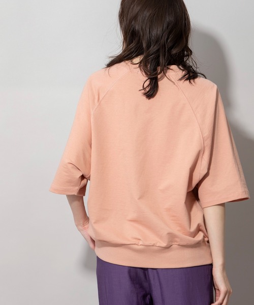 Munich（ミューニック）の「コットンライトインレーワイドTシャツ（Tシャツ/カットソー・レディース・ホワイト/ブラック/カーキ/ピンク/イエロー・FREE）」の13枚目の写真