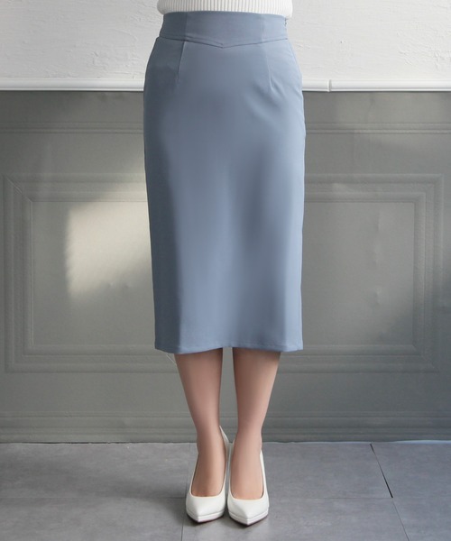 Julia Boutique（ジュリアブティック）の「ミディアム丈・コルセット風タイトスカート/22041（スカート・レディース・ブラック/ライトベージュ/ピンク/ブルー/ベージュ・MEDIUM）」の11枚目の写真