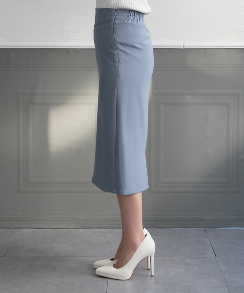 Julia Boutique（ジュリアブティック）の「ミディアム丈・コルセット風タイトスカート/22041（スカート・レディース・ブラック/ライトベージュ/ピンク/ブルー/ベージュ・MEDIUM）」の12枚目の写真