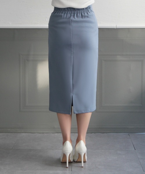 Julia Boutique（ジュリアブティック）の「ミディアム丈・コルセット風タイトスカート/22041（スカート・レディース・ブラック/ライトベージュ/ピンク/ブルー/ベージュ・MEDIUM）」の13枚目の写真