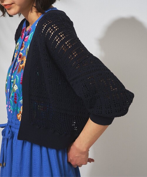 GRACE CONTINENTAL(グレースコンチネンタル)の「ドビー刺繍ロングワンピース(ワンピース・レディース・ブラック/ブルー/ホワイト・36)」の22枚目の写真