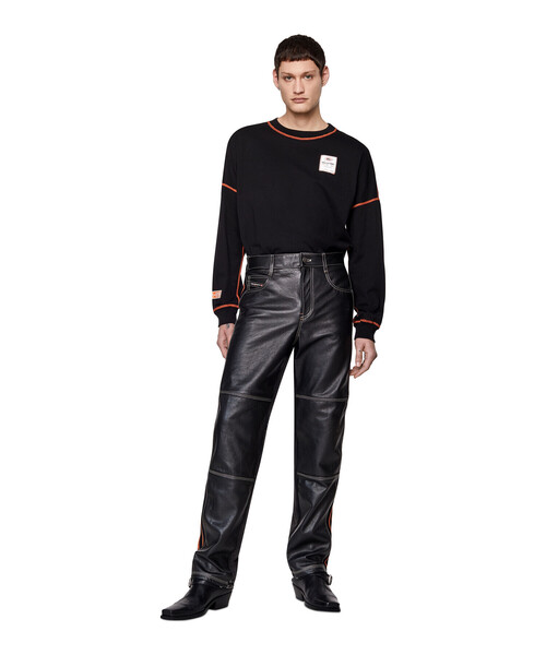 DIESEL（ディーゼル）の「メンズ Tシャツ ロンT オーバーサイズ（Tシャツ/カットソー・メンズ・ホワイト/ブラック・SMALL/XX-LARGE/LARGE/MEDIUM/X-LARGE/XXX-LARGE/X-SMALL）」の4枚目の写真