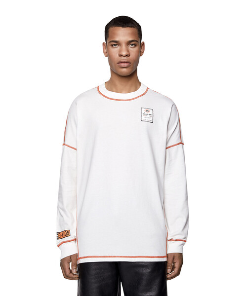 DIESEL（ディーゼル）の「メンズ Tシャツ ロンT オーバーサイズ（Tシャツ/カットソー・メンズ・ホワイト/ブラック・SMALL/XX-LARGE/LARGE/MEDIUM/X-LARGE/XXX-LARGE/X-SMALL）」の19枚目の写真