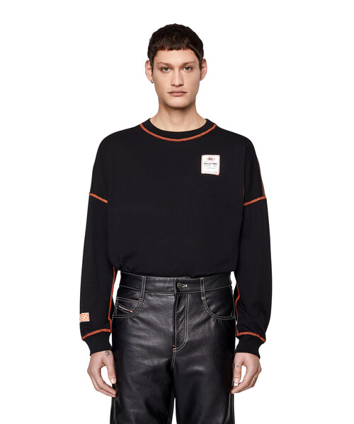 DIESEL（ディーゼル）の「メンズ Tシャツ ロンT オーバーサイズ（Tシャツ/カットソー・メンズ・ホワイト/ブラック・SMALL/XX-LARGE/LARGE/MEDIUM/X-LARGE/XXX-LARGE/X-SMALL）」の22枚目の写真