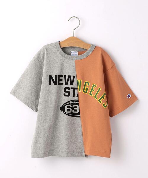 セール Champion チャンピオン Ss Tシャツ 切り替え 110cm 130cm Tシャツ カットソー Champion チャンピオン のファッション通販 Zozotown