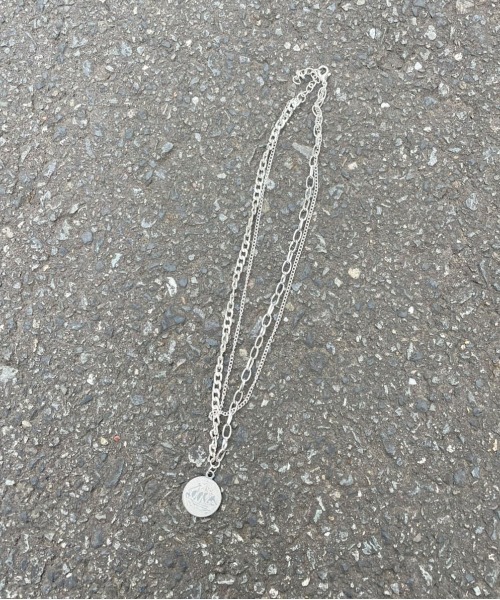 PairPair(ペアペア)の「コイン2連ネックレス(ユニセックス)(ネックレス・レディース・シルバー・FREE)」の6枚目の写真