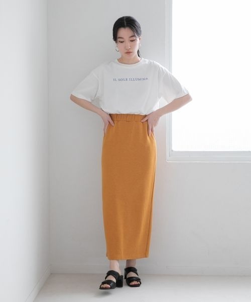 LOWRYS FARM（ローリーズファーム）の「シシュウロゴTシャツ 275246（Tシャツ/カットソー・レディース・ホワイト/ホワイト系その他/ブラック/ブルー・FREE）」の8枚目の写真