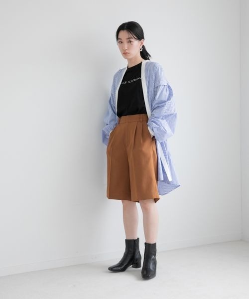 LOWRYS FARM（ローリーズファーム）の「シシュウロゴTシャツ 275246（Tシャツ/カットソー・レディース・ホワイト/ホワイト系その他/ブラック/ブルー・FREE）」の12枚目の写真