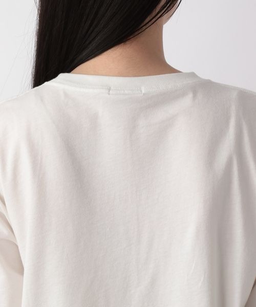 LOWRYS FARM（ローリーズファーム）の「シシュウロゴTシャツ 275246（Tシャツ/カットソー・レディース・ホワイト/ホワイト系その他/ブラック/ブルー・FREE）」の16枚目の写真