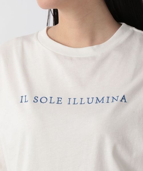 LOWRYS FARM（ローリーズファーム）の「シシュウロゴTシャツ 275246（Tシャツ/カットソー・レディース・ホワイト/ホワイト系その他/ブラック/ブルー・FREE）」の17枚目の写真