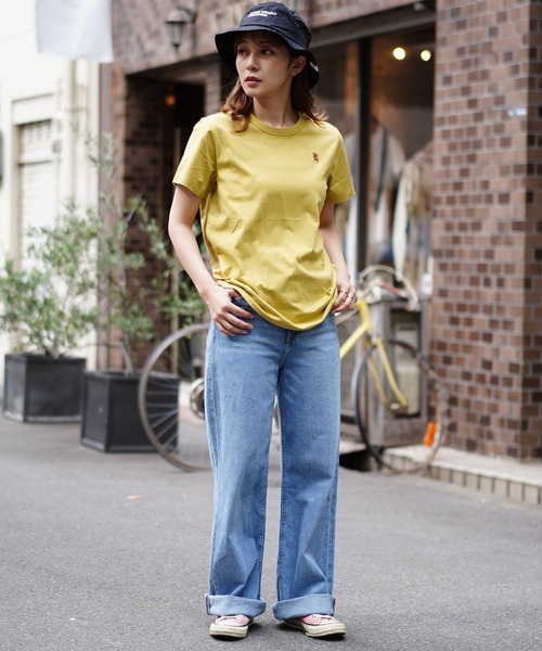 GIORDANO（ジョルダーノ）の「[ GIORDANO ] ワールドロゴ ナイロンバケットハット(ユニセックス)（ハット・レディース・ブラック・FREE）」の6枚目の写真