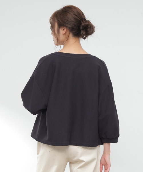 Honeys（ハニーズ）の「スナップ釦カーデ（カーディガン/ボレロ・レディース・ホワイト/ブラック/グリーン/杢グレー/オレンジ系その他・S/M/L）」の15枚目の写真