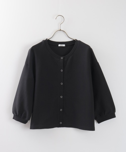 Honeys（ハニーズ）の「スナップ釦カーデ（カーディガン/ボレロ・レディース・ホワイト/ブラック/グリーン/杢グレー/オレンジ系その他・S/M/L）」の17枚目の写真