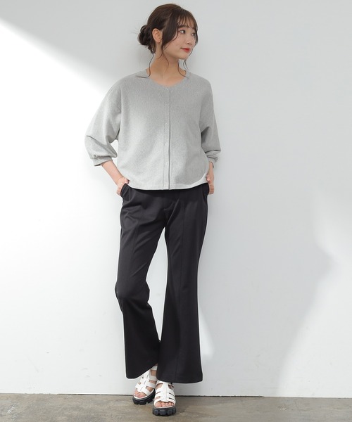 Honeys（ハニーズ）の「スナップ釦カーデ（カーディガン/ボレロ・レディース・ホワイト/ブラック/グリーン/杢グレー/オレンジ系その他・S/M/L）」の18枚目の写真