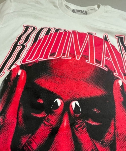 JACKROSE(ジャックローズ)の「RODMAN-BARBWIRE PINK TEE(Tシャツ/カットソー・メンズ・ホワイト/ブラック・L/XL)」の6枚目の写真
