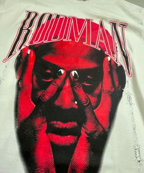 JACKROSE(ジャックローズ)の「RODMAN-BARBWIRE PINK TEE(Tシャツ/カットソー・メンズ・ホワイト/ブラック・L/XL)」の7枚目の写真