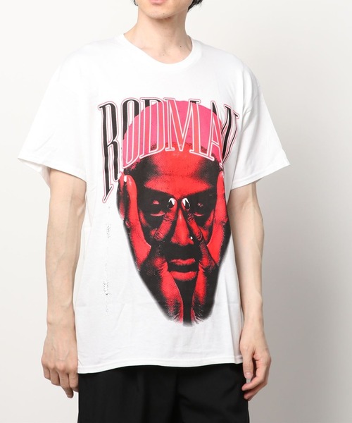 JACKROSE(ジャックローズ)の「RODMAN-BARBWIRE PINK TEE(Tシャツ/カットソー・メンズ・ホワイト/ブラック・L/XL)」の8枚目の写真