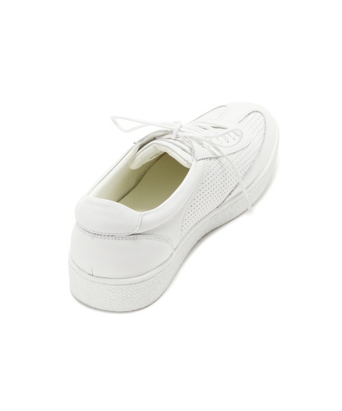 HIGH STREET（ハイストリート）の「HIGH STREET∴パンチングコンビレザースニーカー（スニーカー・メンズ・ベージュ・S/M/L）」の4枚目の写真