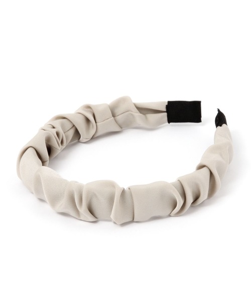 LAKOLE（ラコレ）の「サテンギャザーカチューシャ / 269856（カチューシャ・レディース・ベージュ/グリーン/ブラック・FREE）」の3枚目の写真