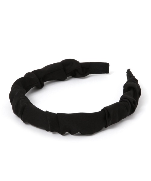 LAKOLE（ラコレ）の「サテンギャザーカチューシャ / 269856（カチューシャ・レディース・ベージュ/グリーン/ブラック・FREE）」の2枚目の写真