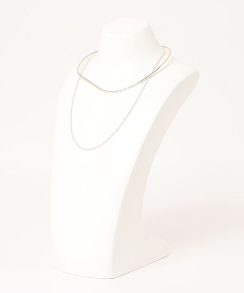 tone（トーン）の「【aussi/オッスィー】マルチway  ウェーブ　メタル　チョーカー（ニッケルフリー）（チョーカー・レディース・シルバー/ゴールド/シルバー×ゴールド・FREE）」の4枚目の写真