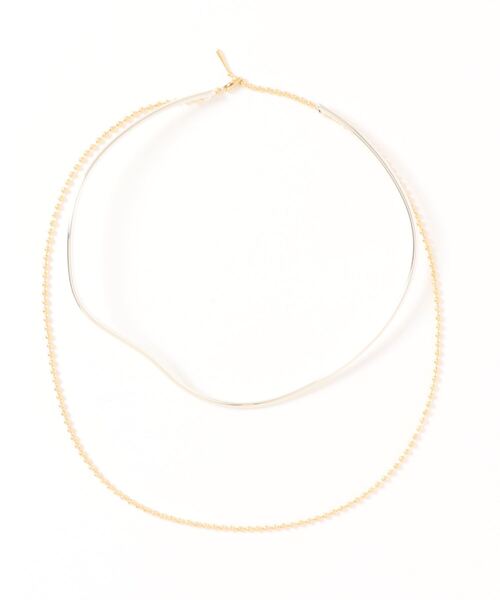 tone（トーン）の「【aussi/オッスィー】マルチway  ウェーブ　メタル　チョーカー（ニッケルフリー）（チョーカー・レディース・シルバー/ゴールド/シルバー×ゴールド・FREE）」の14枚目の写真