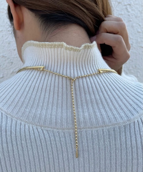 tone（トーン）の「【aussi/オッスィー】マルチway  ウェーブ　メタル　チョーカー（ニッケルフリー）（チョーカー・レディース・シルバー/ゴールド/シルバー×ゴールド・FREE）」の6枚目の写真