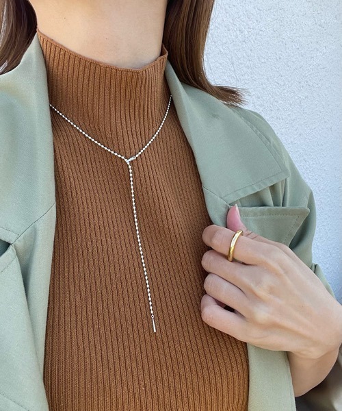 tone（トーン）の「【aussi/オッスィー】マルチway  ウェーブ　メタル　チョーカー（ニッケルフリー）（チョーカー・レディース・シルバー/ゴールド/シルバー×ゴールド・FREE）」の11枚目の写真