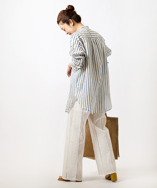 JOINT WORKS(ジョイントワークス)の「J-コットンエンブロイダリーパンツ(その他パンツ・レディース・ブラック/ホワイト・FREE)」の14枚目の写真