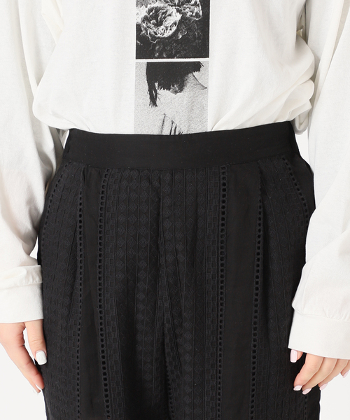 JOINT WORKS(ジョイントワークス)の「J-コットンエンブロイダリーパンツ(その他パンツ・レディース・ブラック/ホワイト・FREE)」の9枚目の写真