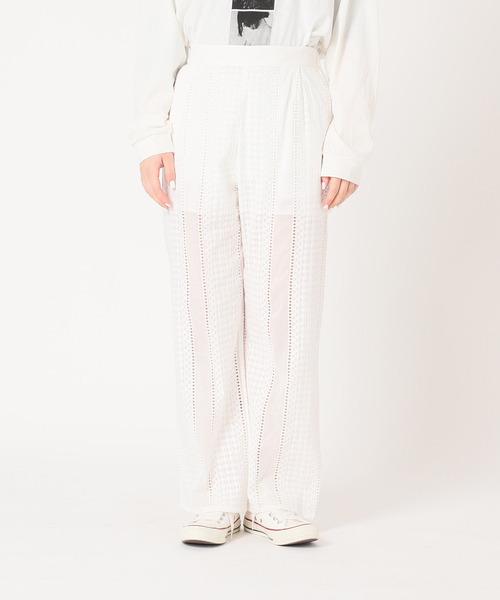 JOINT WORKS(ジョイントワークス)の「J-コットンエンブロイダリーパンツ(その他パンツ・レディース・ブラック/ホワイト・FREE)」の5枚目の写真