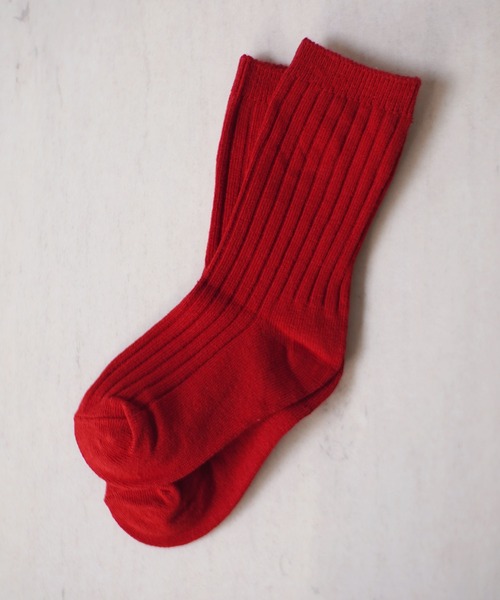 Bambin（ボンバン）の「【 Bambin / ボンバン 】 キッズ カラーソックス（ソックス/靴下・キッズ・グリーン/パープル/イエロー/ブルー/オレンジ/レッド・L/M）」の2枚目の写真