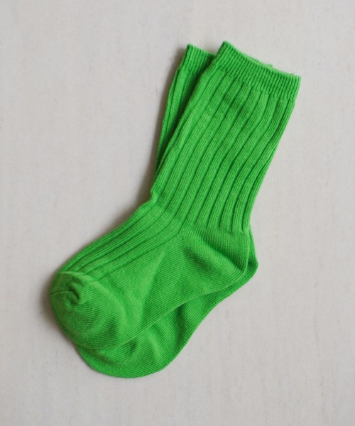 Bambin（ボンバン）の「【 Bambin / ボンバン 】 キッズ カラーソックス（ソックス/靴下・キッズ・グリーン/パープル/イエロー/ブルー/オレンジ/レッド・L/M）」の3枚目の写真