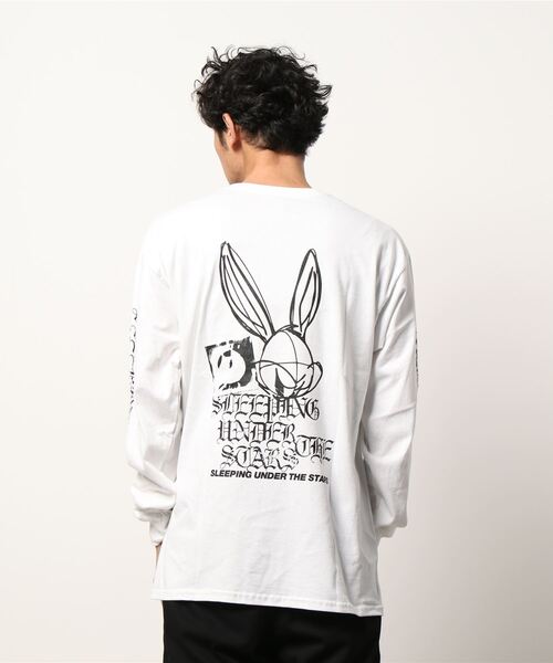 ARCHIVER(アーカイバ)の「【W】【it】【青空カンパニー】PRINT LONG SLEEVE TEE(Tシャツ/カットソー・メンズ・ホワイト/ブラック・LARGE)」の13枚目の写真