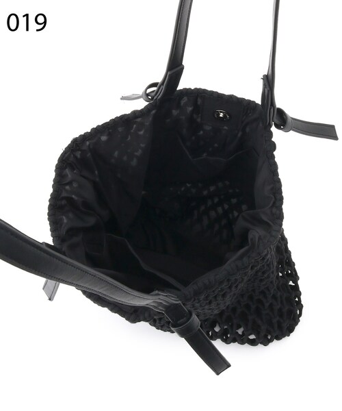 DRESKIP(ドレスキップ)の「◆マクラメト-ト(トートバッグ・レディース・アイボリー/ブラック/ブラウン系・00)」の8枚目の写真