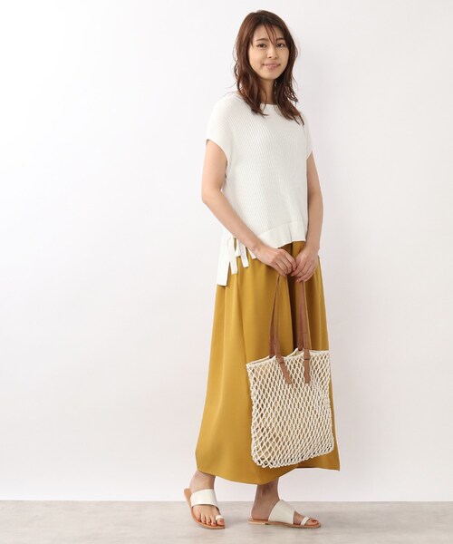 DRESKIP(ドレスキップ)の「◆マクラメト-ト(トートバッグ・レディース・アイボリー/ブラック/ブラウン系・00)」の16枚目の写真