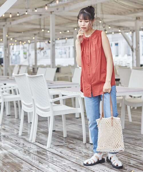 DRESKIP(ドレスキップ)の「◆マクラメト-ト(トートバッグ・レディース・アイボリー/ブラック/ブラウン系・00)」の18枚目の写真