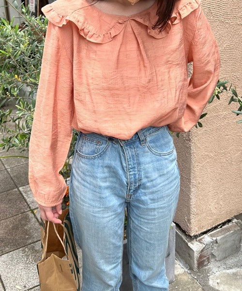 Twinkle;pm(トゥインクルピーエム)の「衿フリルブラウス(シャツ/ブラウス・レディース・ホワイト/ベージュ/レッド/ミント・FREE)」の17枚目の写真