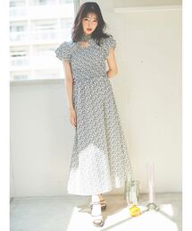 dazzlin | 2WAYデコルテオープンギャザーワンピース(ワンピース)