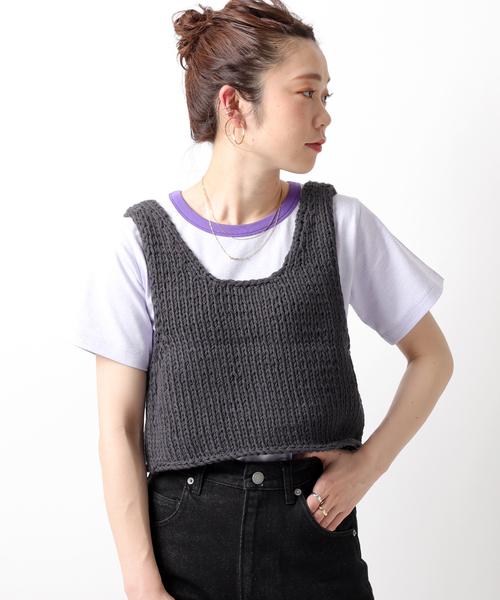 JOINT WORKS（ジョイントワークス）の「ロービングショートプルオーバー（その他トップス・レディース・ホワイト/ブラック系その他/ブルー・FREE）」の4枚目の写真