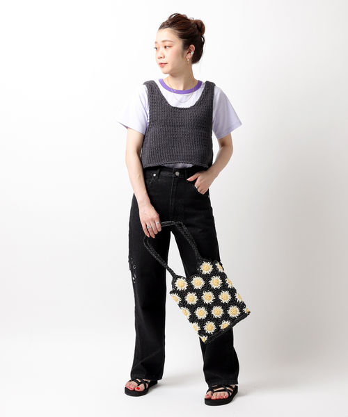 JOINT WORKS（ジョイントワークス）の「ロービングショートプルオーバー（その他トップス・レディース・ホワイト/ブラック系その他/ブルー・FREE）」の6枚目の写真
