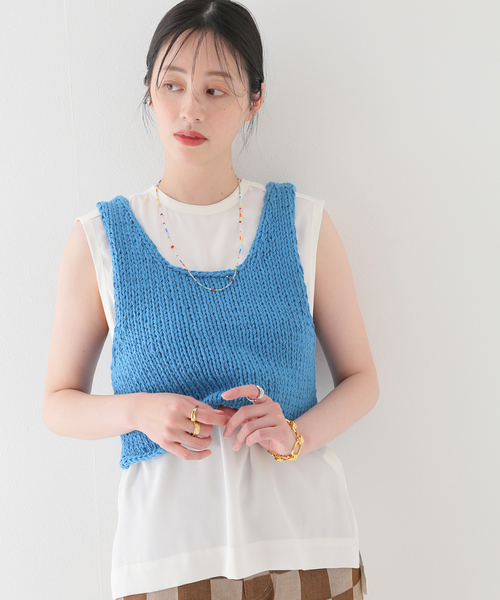JOINT WORKS（ジョイントワークス）の「ロービングショートプルオーバー（その他トップス・レディース・ホワイト/ブラック系その他/ブルー・FREE）」の13枚目の写真