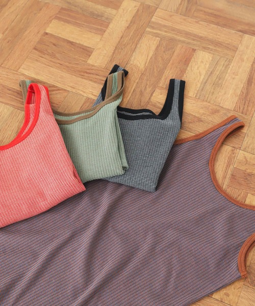 SENSE OF PLACE by URBAN RESEARCH（センスオブプレイスバイアーバンリサーチ）の「リンガーボーダータンクトップ（タンクトップ・レディース・ホワイト系その他/ピンク系その他/ブルー系その他/グリーン系その他・ONE）」の18枚目の写真