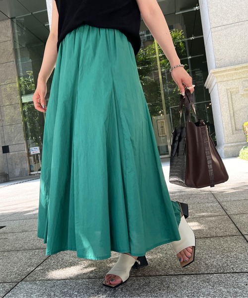 Chez toi（シェトワ）の「はぎカラーボイルスカート（スカート・レディース・ピンク/グリーン/ブラック・FREE）」の3枚目の写真