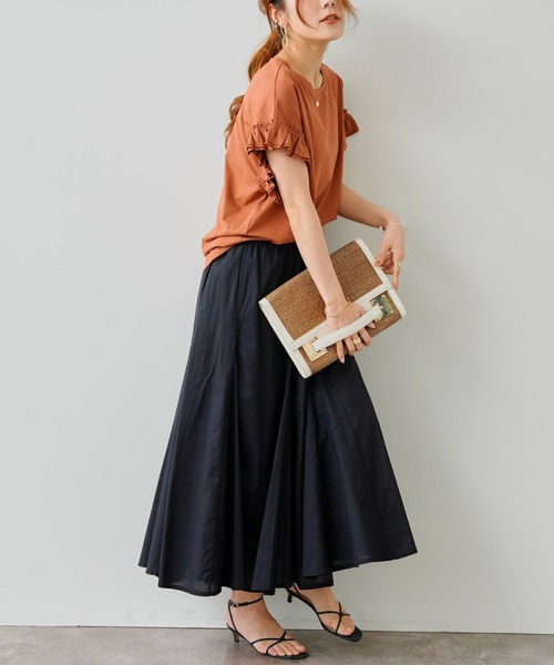 Chez toi（シェトワ）の「はぎカラーボイルスカート（スカート・レディース・ピンク/グリーン/ブラック・FREE）」の7枚目の写真