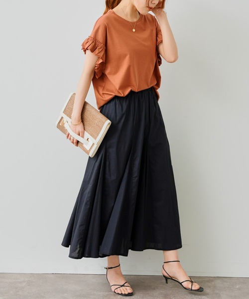 Chez toi（シェトワ）の「はぎカラーボイルスカート（スカート・レディース・ピンク/グリーン/ブラック・FREE）」の8枚目の写真