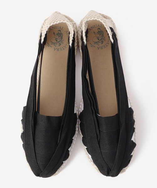 La Manual Alpargatera（マヌアル・アルパルガテラ）の「LA MANUAL ALPARGATERA | エスパドリーユ MEN（サンダル・メンズ・ブラック/アイボリー・42/43/41）」の2枚目の写真