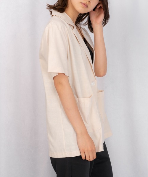 Loco Ocean（ロコオーシャン）の「リネンライク 半袖テーラード