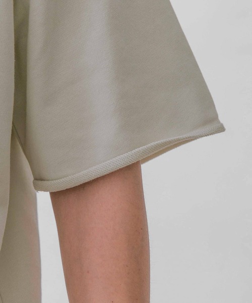 URBAN RESEARCH DOORS(アーバンリサーチドアーズ)の「ミニ裏毛アスレチックTシャツ(Tシャツ/カットソー・メンズ・ライトブルー/ネイビー/グレー/オフホワイト/イエロー・MEDIUM/LARGE/X-LARGE)」の10枚目の写真